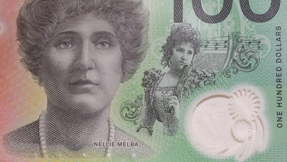 Image of Dame Nellie Melba on the AUD$100 note from https://flic.kr/p/2oxSjcb by https://www.flickr.com/people/spelio/, free to use under  CC BY-NC-SA 2.0 DEED