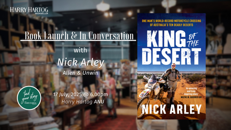 Book Launch & In Conversation with Nick Arley
