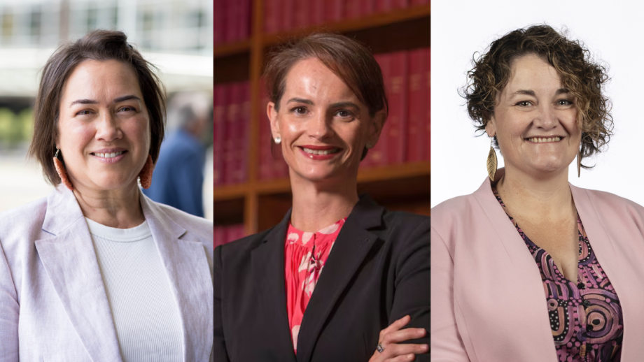 Catherine Liddle, Justice Louise Taylor, Dr Lisa Conway