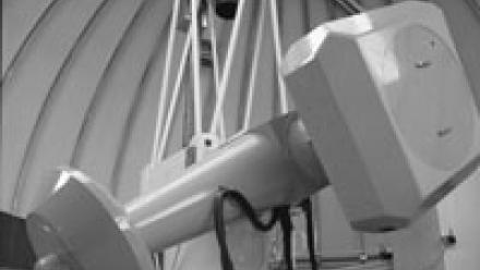 Great Melbourne Telescope in use for MACHO project (Mt Stromlo Archives)