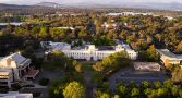 An aerial view of the ANU School of Art and Design