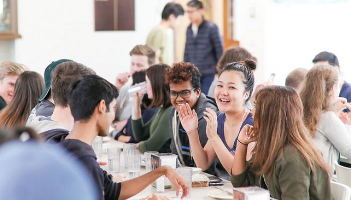 Students talking